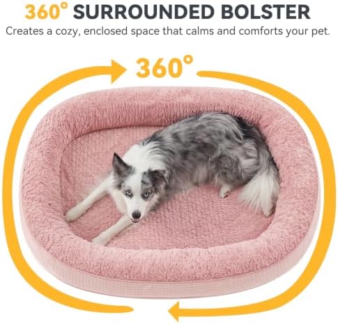 JOEJOY Orthopedic Dog Bed for Extra Large Dogs, Egg-Crate Memory Foam Pet Bed - Image 3