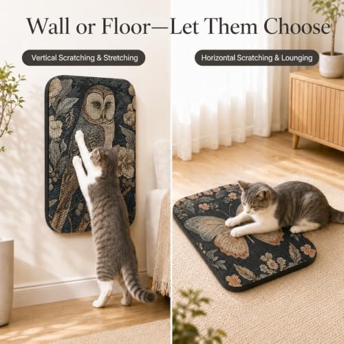 2 Pack Cat Wall Scratcher, Art Cat Scratching Board - Image 5
