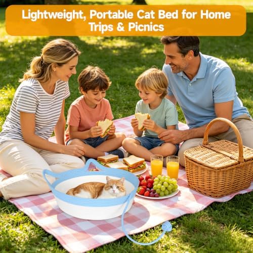 Cotton Rope Cat Bed, Instinct Hand Woven Basket - Image 5