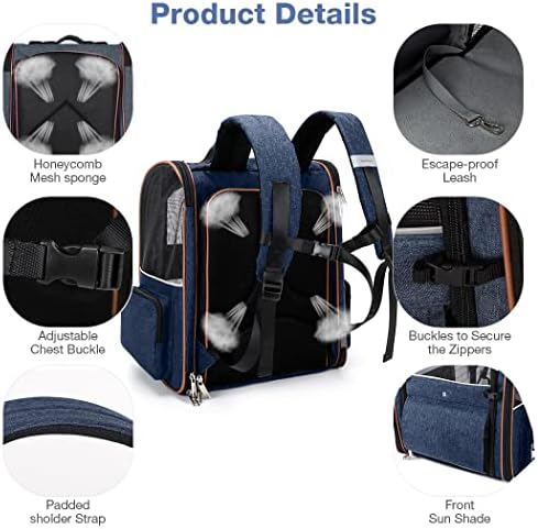 Extra Large Cat Backpack Carrier Expandable Pet Carrier Backpack - Image 5