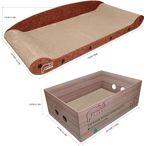 Cat Scratcher Extra Large Sofa Bed and Scratcher Box - Image 3