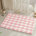 TYUU Waffle Bath Mat, Cute Bathroom Rugs Non Slip, 36x24 Pink & White by TYUU
