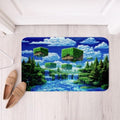 Manfei Pixelated Games Bath Mats by Manfei