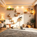 18 in 1 Solid Wood Cat Wall Shelves by Unknown