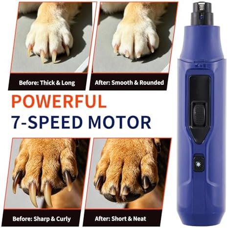 Tife LED 7‑Speed Quiet Pet Nail Grinder - Image 5