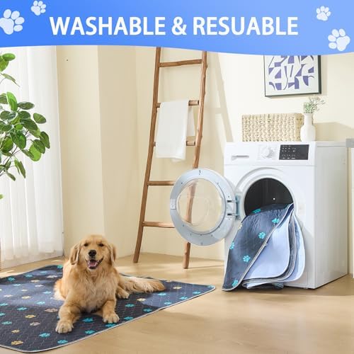 Washable Pee Pads for Dogs, 4 Pack Reusable Puppy Training Pads - Image 4