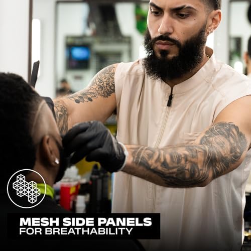 Barber Strong Barber Vest, Men's Hair Repellent, Lightweight & Breathable Mesh - Image 4