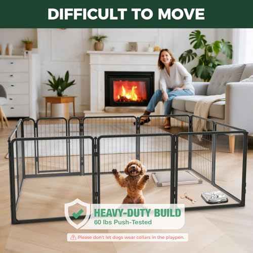 FXW AuraSpace Pro Acrylic & Wire Mesh Indoor Dog Playpen, 10 Panels - Image 2