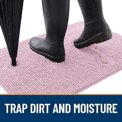 OLANLY Dog Door Mat for Muddy Paws 59x20, Super Absorbent Chenille Mud Mat - Image 2