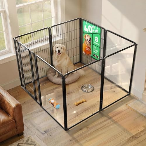FXW AuraSpace Pro Acrylic & Wire Mesh Indoor Dog Playpen, 8 Panels by FXW