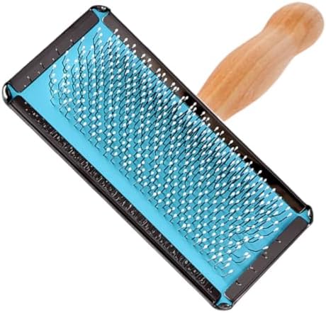 PET Hair Remover Brush with Stainless Steel Needles, Wooden Handle by COOPHYA
