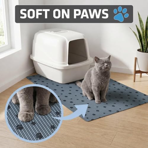 Drymate Cat Litter Box Mat Litter Trapping Mat Dark Grey, 28x36 XL - Image 4