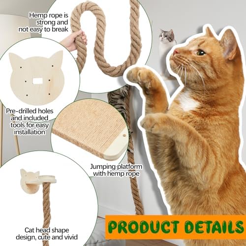 Weysat 2" x 4.92 ft Cat Climbing Rope - Image 3