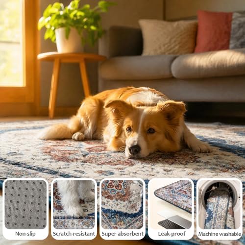 Washable Pee Pads for Dogs 36"x72" 2 Pack Reusable Puppy Potty Pad - Image 5
