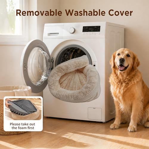 Waterproof Orthopedic Dog Bed for Extra Large Dogs, Light Brown - Image 5