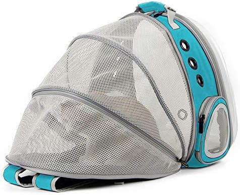 Back Expandable Cat Backpack Carrier, Fit up to 12 lbs, Space Capsule Bubble - Image 5