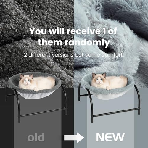 JUNSPOW Cat Bed Dog Bed Pet Sleep Hammock 16.9in x 16.9in x 9.5in - Image 4