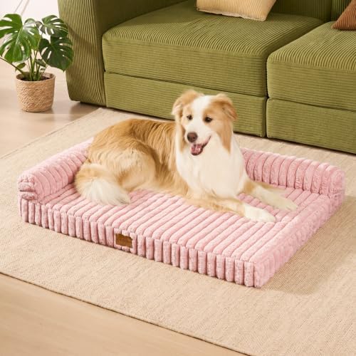 Orthopedic Large Dog Bed Furry Pet Bed, Washable Cover 36''X24'' - Image 2