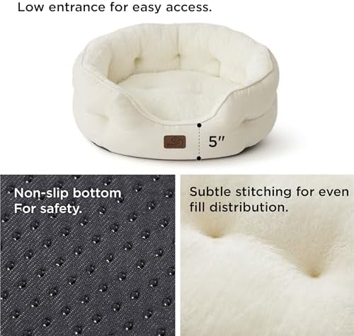 Bedsure Small Dog Bed Washable, Round Cat Beds - Image 3