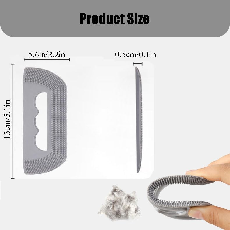 2PCS Mini Pet Hair Remover | Edge and Corner Cleaner, Pet Hair Brush Sheet - Image 2