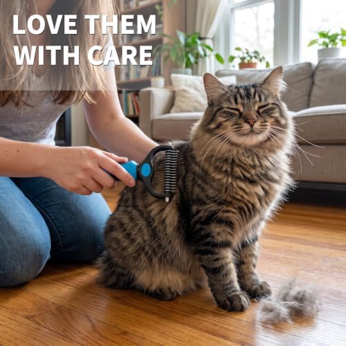 Dog Brush for Shedding Cat Brush Pet Hair Remover Comb Deshedding Dog Brush - Image 4