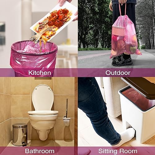 JOYEUX 2.6 Gallon Small Trash Bags Bathroom, Mini Garbage Bags - Image 6