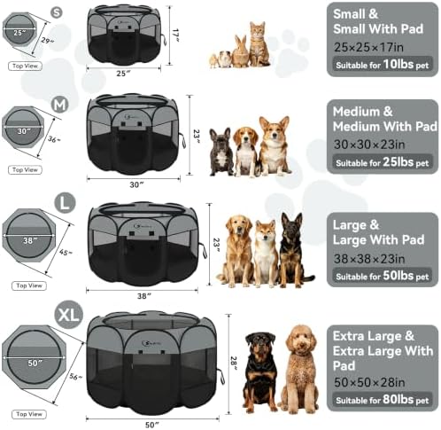 Siedihit Playpen for Extra Large Dog Cat, Dogs Tent Crate Cage - Image 2