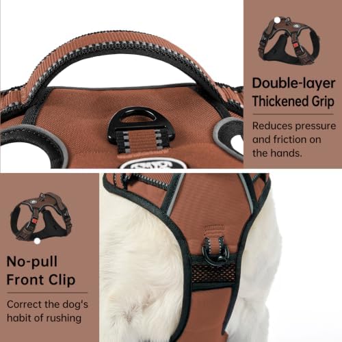 IVY&LANE No Pull Dog Harness for Large Dogs, Reflective Dog Vest Harness - Image 4