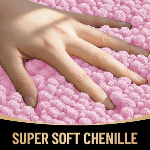 OLANLY Thick Chenille Bathroom Rugs 30x20, Soft Absorbent Bath Mat - Image 2