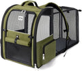 Large Cat Backpack Carrier Expandable Pet Carrier Backpack by LEKEBOBOR