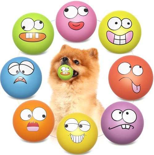 Squeaky Dog Toys Soft Latex Rubber Squeaky Dog Balls by HDSX