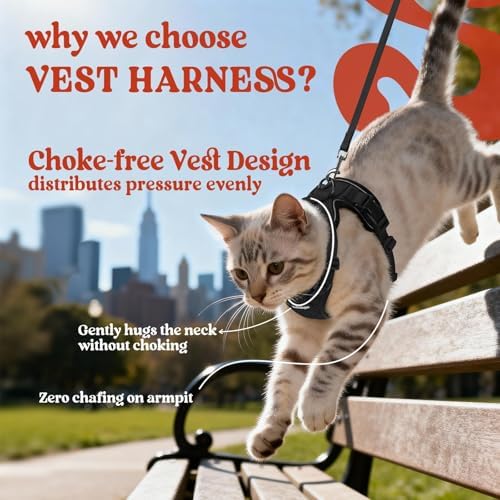 rabbitgoo Cat Harness and Leash Set, Escape Proof Vest - Image 3