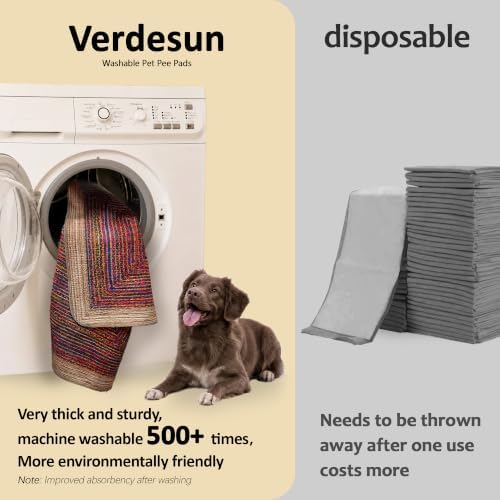 Washable Pee Pads for Dogs, Reusable Puppy Potty Training Pads, Ultra-Absorbent - Image 3