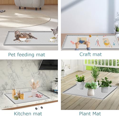 Cat Litter Mat for Litter Box, Silicone Large Cat Litter Trapping Mat - Image 7
