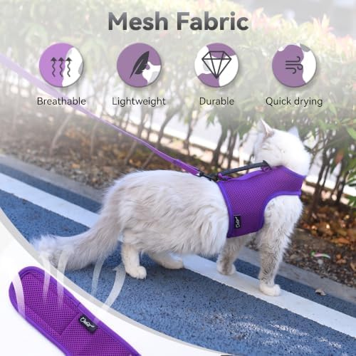 Cat Harness and Leash Set for Walking Escape Proof, Extra Large - Image 6