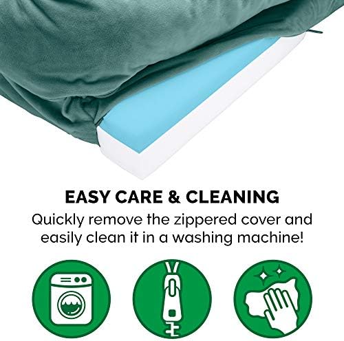 Furhaven Cooling Gel Dog Bed for Large/Medium Dogs w/ Removable Bolsters & - Image 7