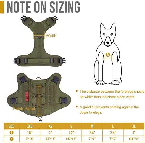 OneTigris Tactical Dog Harness, Full Body Harness - Image 3