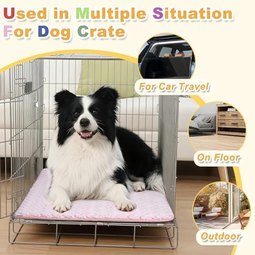 Dog Bed for Crate Pad, High Resilience Foam Crate Mat Bed - Image 4