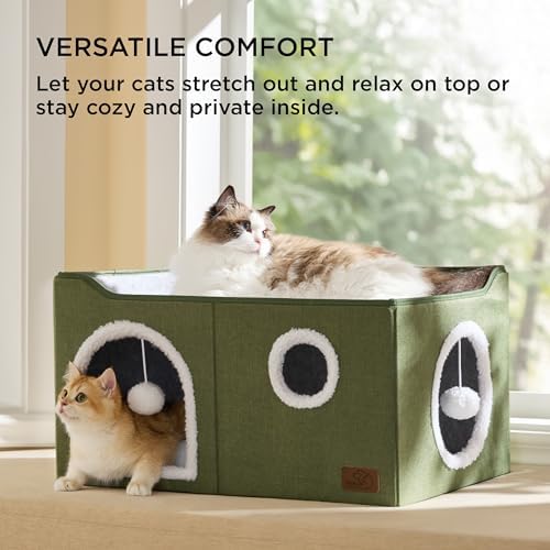 Bedsure Extra Wide Cat House Bed - Image 4