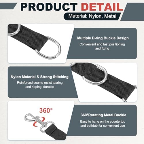 Pet Dog Grooming Loops, Adjustable Nylon Table Arm Extender Belly Strap - Image 3