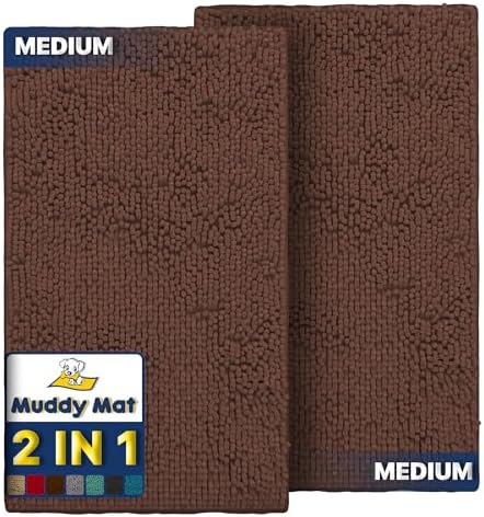 Muddy Mat® 2-Piece Brown Medium 30"X19" AS-SEEN-ON-TV Highly Absorbent by MuddyMat%C2%AE