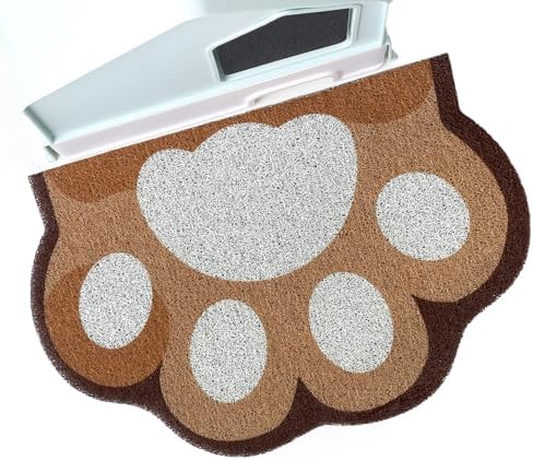 Cute Cat Litter Mat 24”x16”, Litter Box Mat, Litter Trapping Mat, Soft on Kitty by Rarenut
