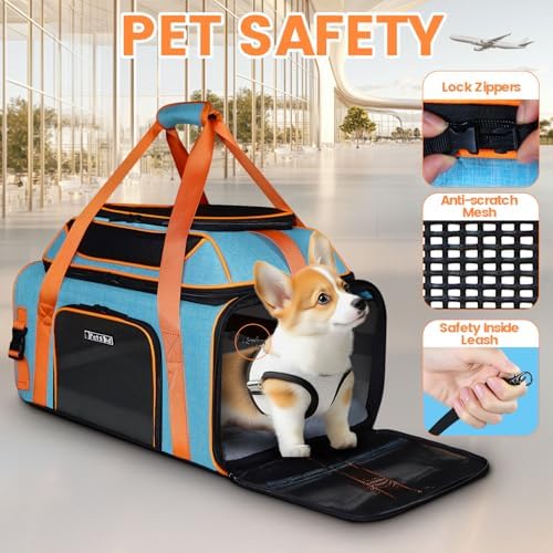 Petskd Top-Expandable Pet Carrier 19"x13"x9" Airline Approved - Image 5