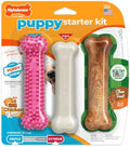 Nylabone New Puppy Starter Kit, Puppy Teething Toys, 3 Pack by Nylabone