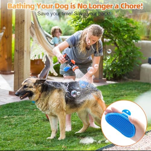 Dog Shower Attachment with 8.2Ft Long Shower Hose & Metal 3-Way Diverter - Image 3
