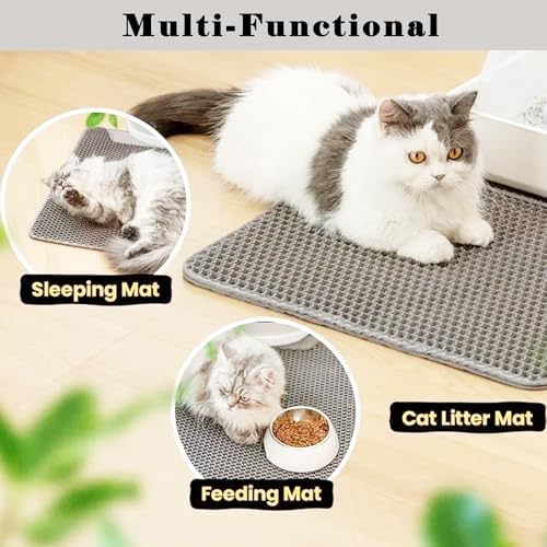 Cat Litter Mat, Honeycomb Double Layer Litter Trapping Mat - Image 6
