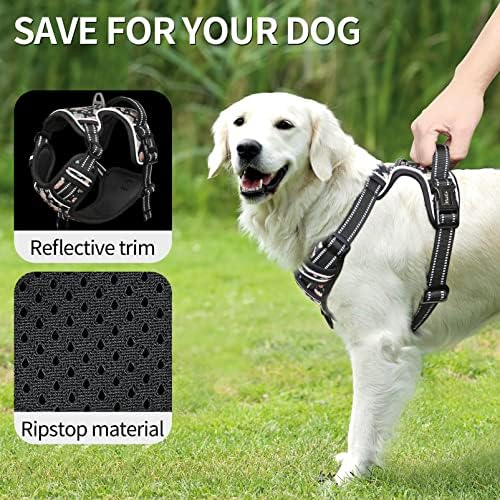 HEELE Dog Harness, No Pull Adjustable Padded Reflective Harness - Image 6