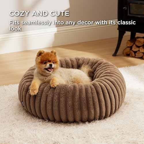Bedsure ComfyFleece® Donut Small Dog Bed - Image 4