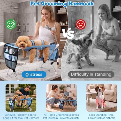 Foldable Pet Grooming Table Hammock, Suitable - Image 3