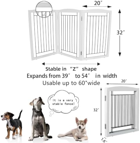 ZJSF Freestanding Foldable Dog Gate - Image 6